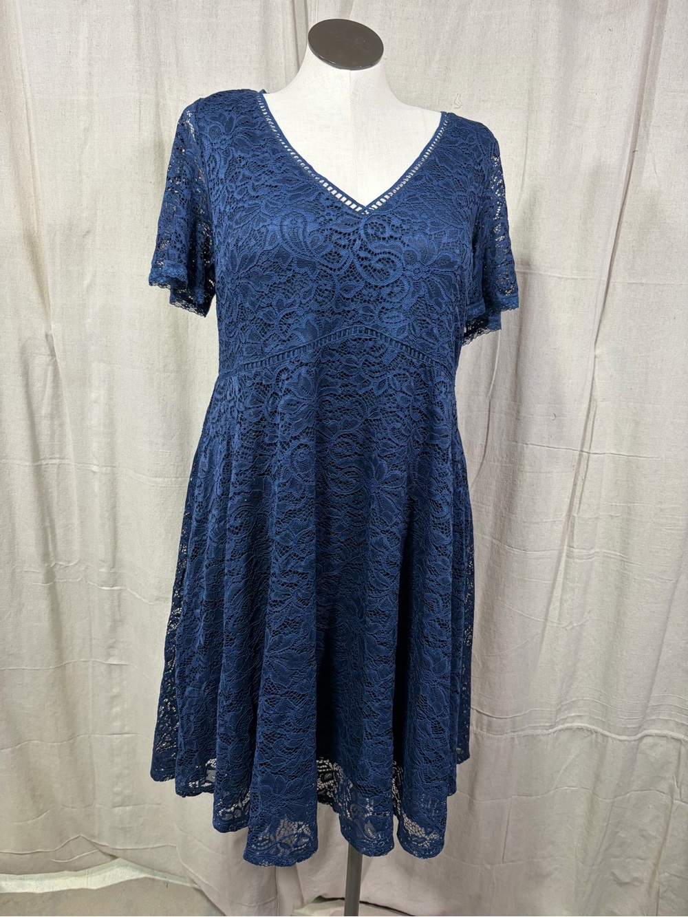 (NWT!) Torrid Navy Blue Lace Dress